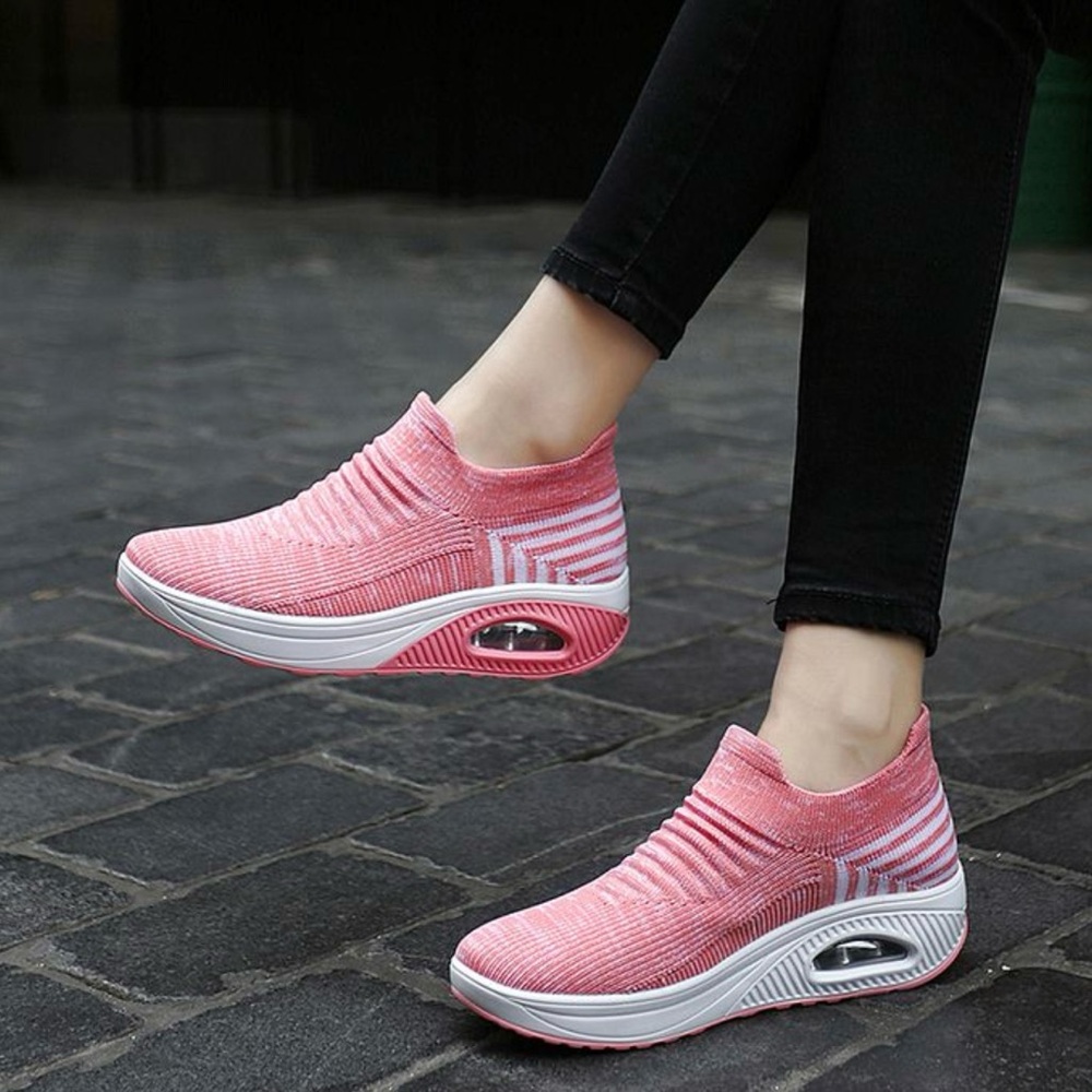 Sneakers shoes with Air Cushioned Slip On Walking Shoes Orthopedic size 9